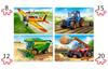 Puzzle 4in1 B-041039 Agricultural Machines