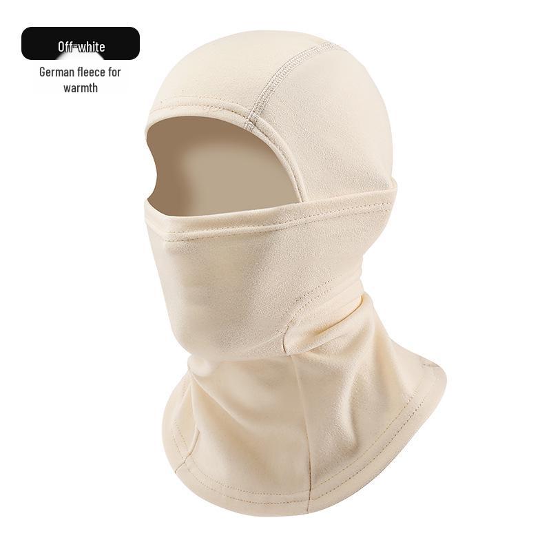 Autumn & Winter Windproof Motorcycle Balaclava: Plus Velvet Warm Ski Mask for Cycling