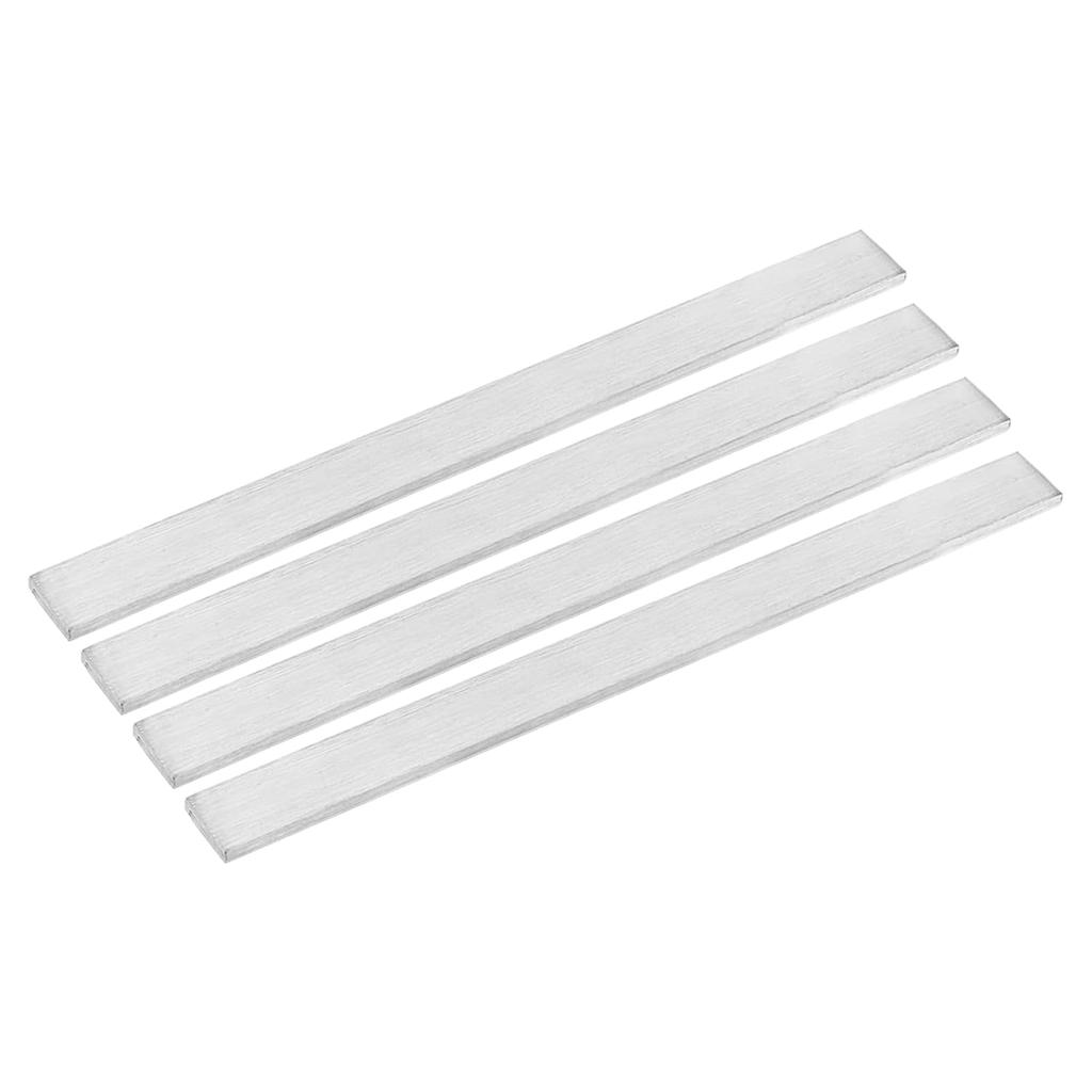 1Pcs 304 Stainlesss Steel Flat Bar,Length 500mm ,Brushed Finishing Trim Strips Sheet for DIY Craft Making