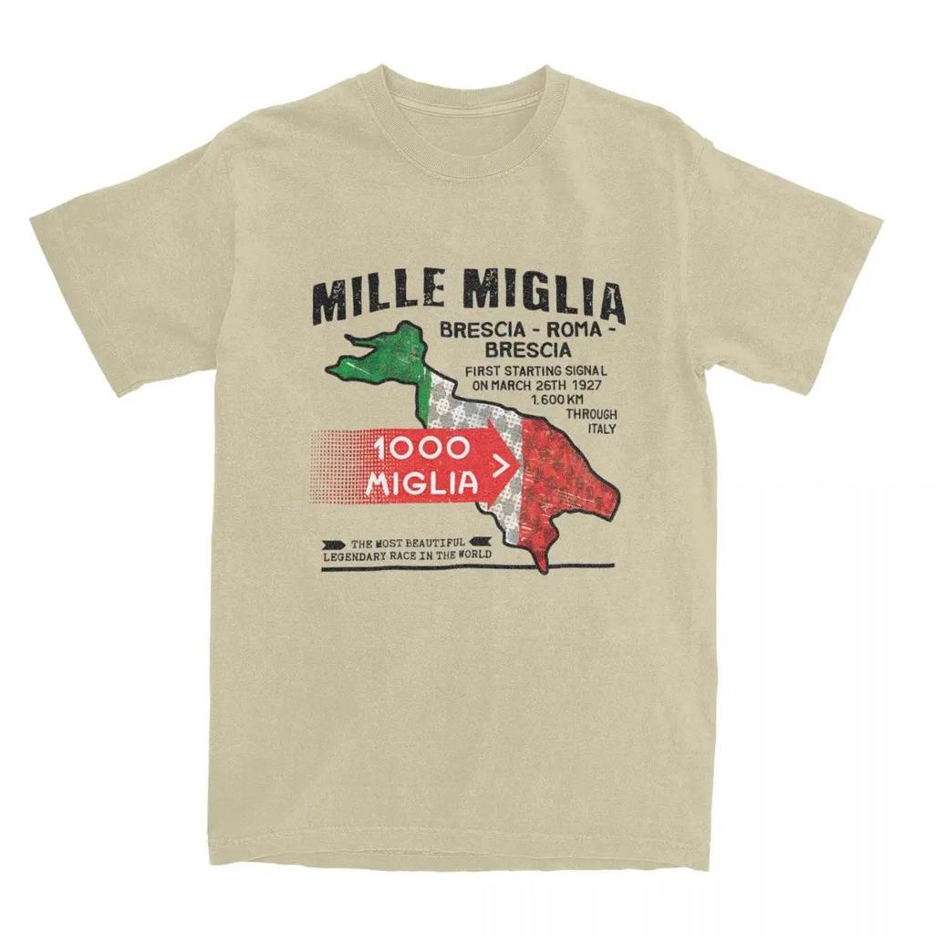 Mille Miglia Racing Experience T-Shirt 1000 Miglia Beliebte T-Shirts Kurzarm Streetwear Tops Sommer 100% Baumwolle Oversize T-Shirt