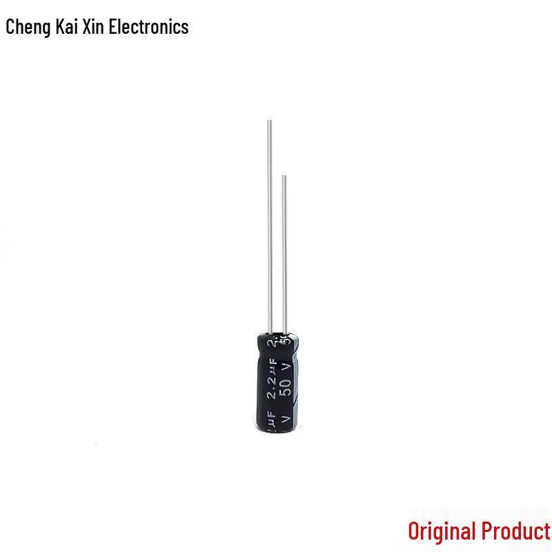 Original Aluminum Electrolytic Capacitor 50V 2.2uF 5x11 Available