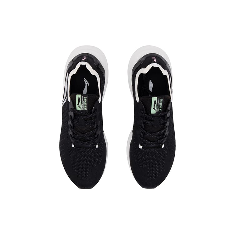 Li Ning YunQue Cushioning Breathable Cushioning Breathable Low Top Running Shoes Women's Black ARHQ178-1