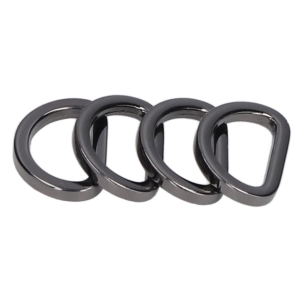 10pcs D Rings Glossy Comfortable Small Compact Decorative Bag Buckles for Crafts