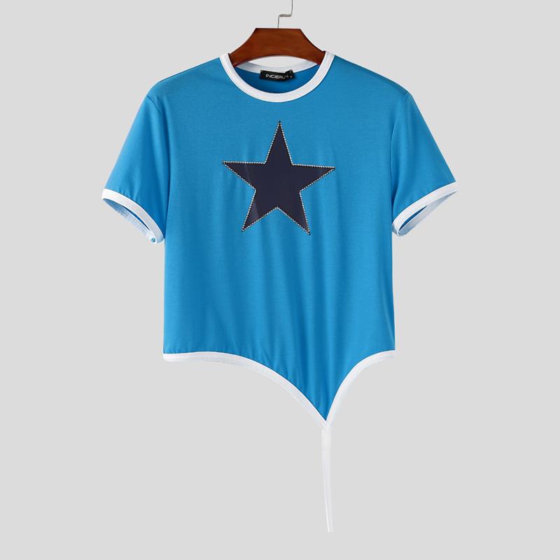 

Летние женские футболки с коротким рукавом, принтом, облегающие, укороченные 3XL синий