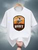 200g 100% Cotton Printed Short-Sleeve T-shirt