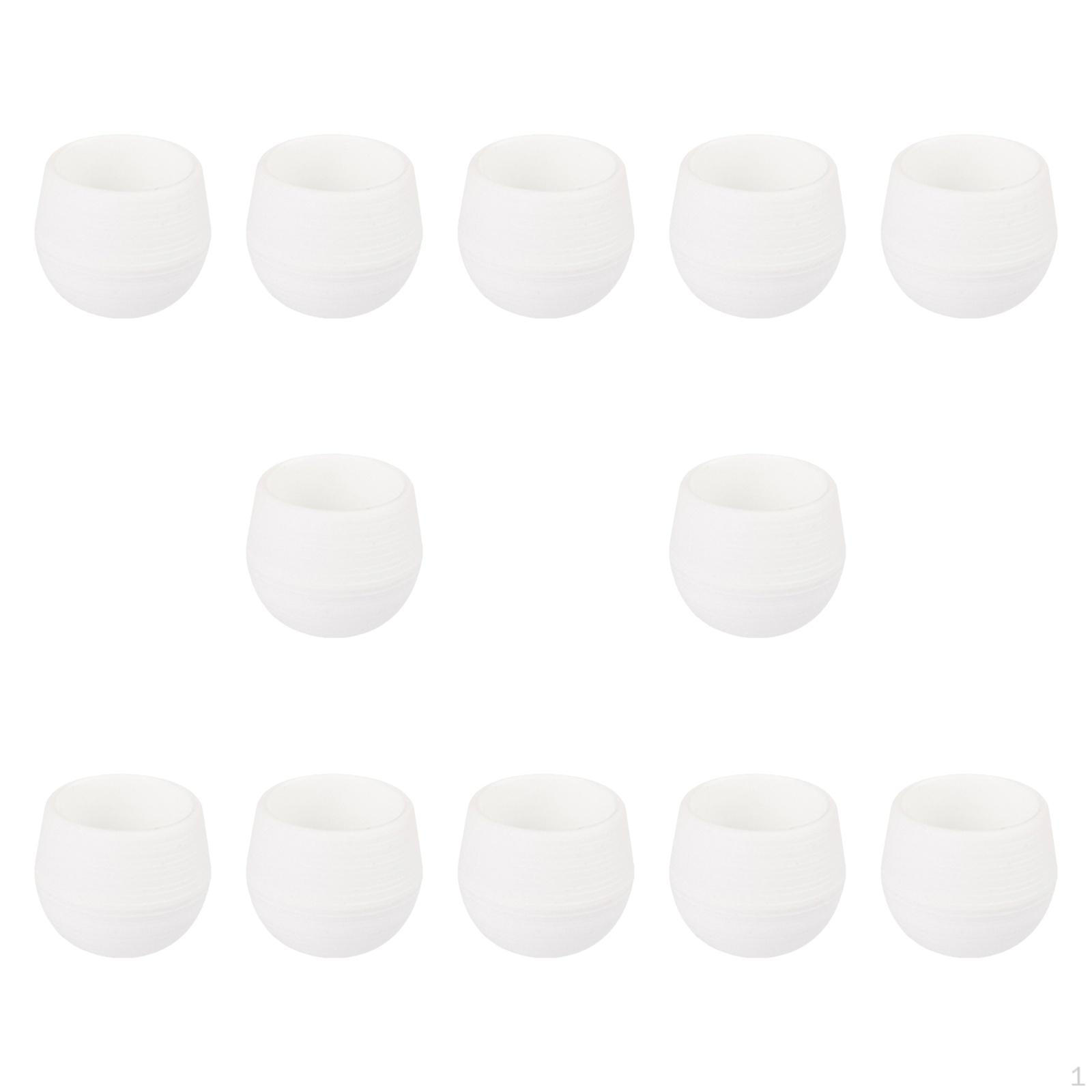 

12 шт. Маленькие цветочные горшки, контейнеры, многофункциональные кашпо для комнатных растений, офис White