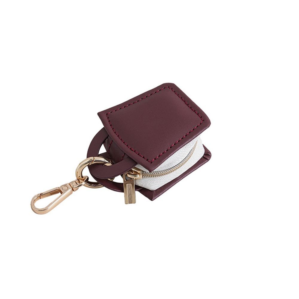With Keychain Mini PU Jewelry Box Cute Bracelet Storage Boxes Modern Ring Case  Outdoor