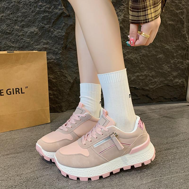 Autumn New Sports Shoes Breathable Women's Rubber Autumn Low-top Soft-soled Sports Shoes Running Shoes