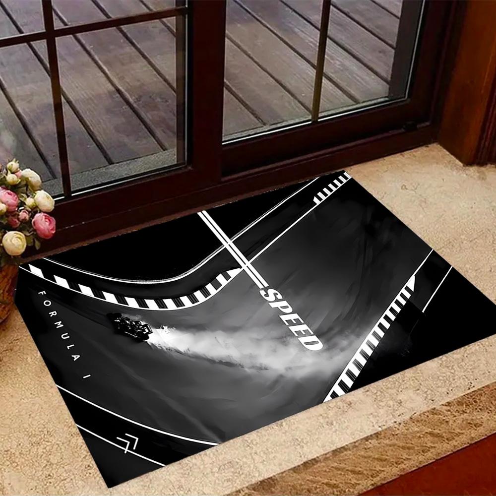 

F1 Driver Number Chart Themed Anti-Slip Rugs - Polyester Home Decor, Suitable for Bedrooms, Living Rooms, Doorways, Studios, and Decorations 40cmx60cm