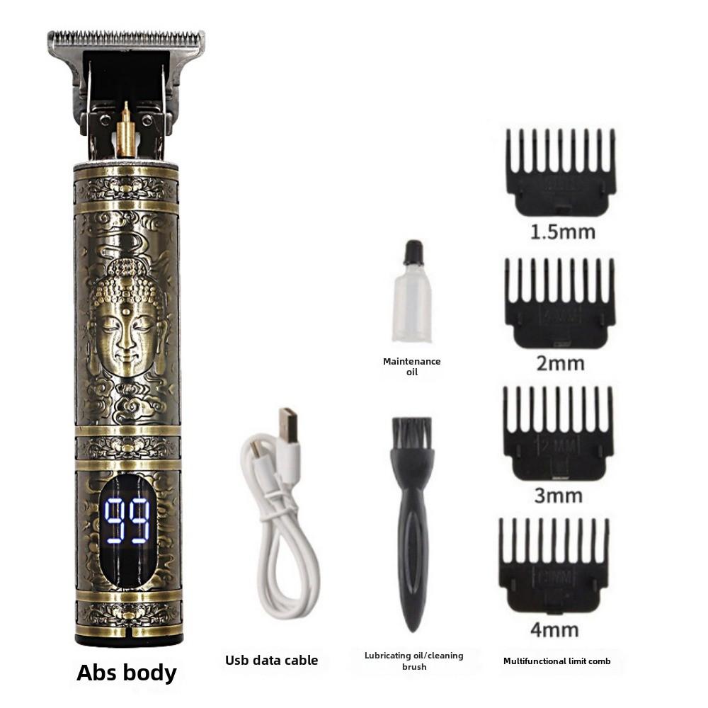 Dedicated To Digital Display Haircut Large-screen Faucet Haircut LCD Display Electric Push-cut Hair Artifact