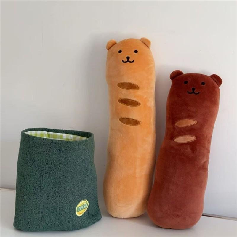 Stick Dharma Bear Cartoon Food Stuffed Cushion Living Room Decor Nap Support