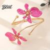 Feminine Armlet Bracelet Flower Arm Cuff Women Upper Adjustable Open