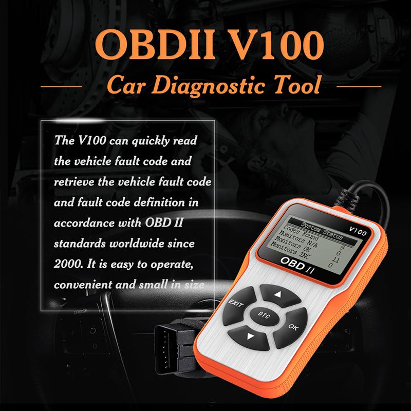 Obdkey Buy V100 OBD2 Auto Scanner Handheld Multi-functional Durable Portable 6 ...