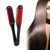 Hair Straightening Clamp Good Elasticity Hollow Design Double Sided Straight Hair Styling Comb for Home Barbershop