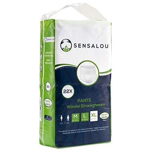 Culotte d'incontinence - Sensalou - Taille XL - 22 pièces - Absorption jusqu'à 3000ml - Mixte