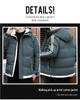 Men's Two-Legged Thickened Warm Winter Cotton Coat, Korean Style Youth Hooded Casual Cold-Proof Jacket.