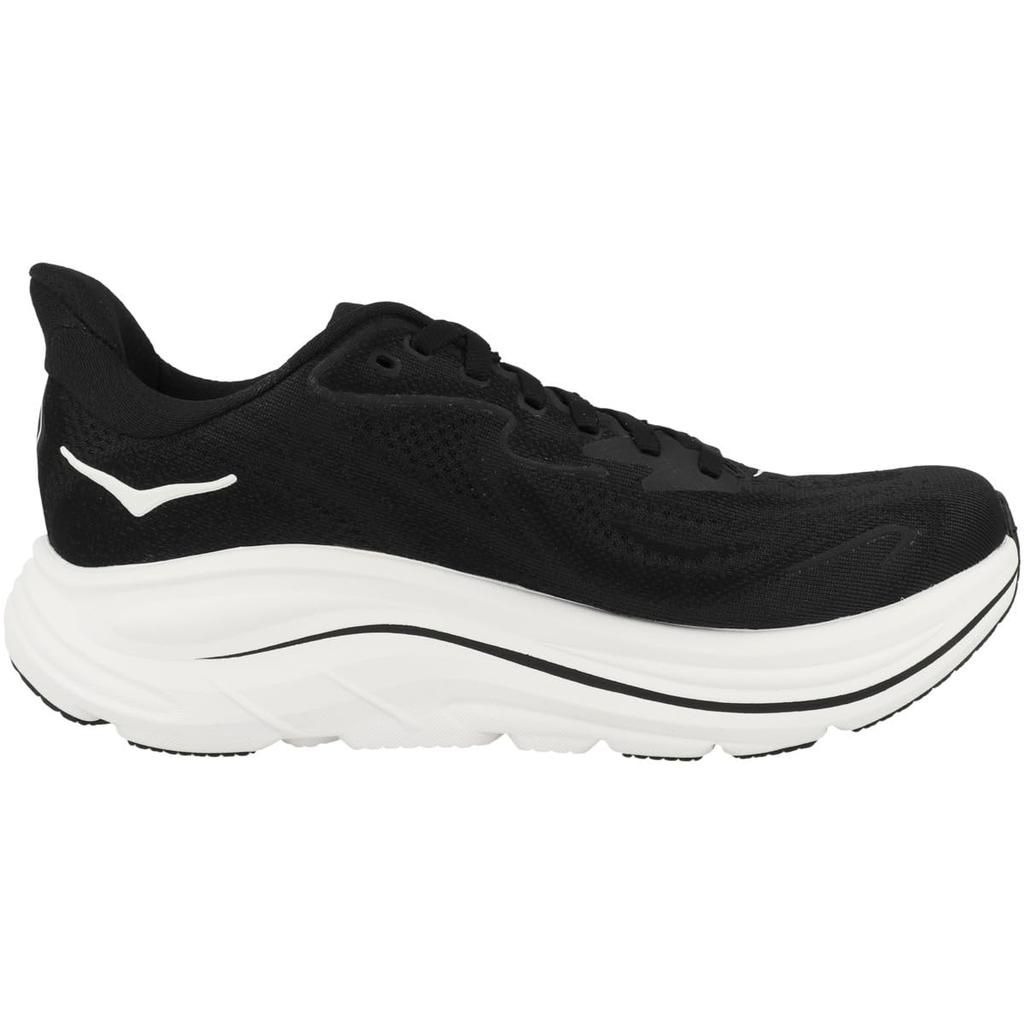 HOKA Clifton 10 Wide Black and Size 4 UK Women's Sneakers, White,