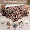 1PC Throw Leopard Pattern Animals Skin Pattern Flannel Blanket Thin Throw Soft Warm Blankets Festival Pefect Gift All Season Use