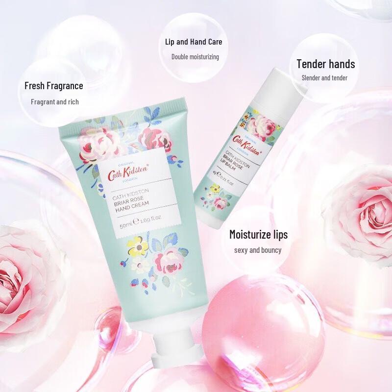 CATH KIDSTON Rose Hand & Lip Balm Gift Set