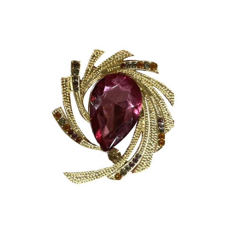 Vintage Brooch Alloy Irregular Corsage Light Luxury  Badges Pin For Women  Jewelry Creative Gift Accessories
