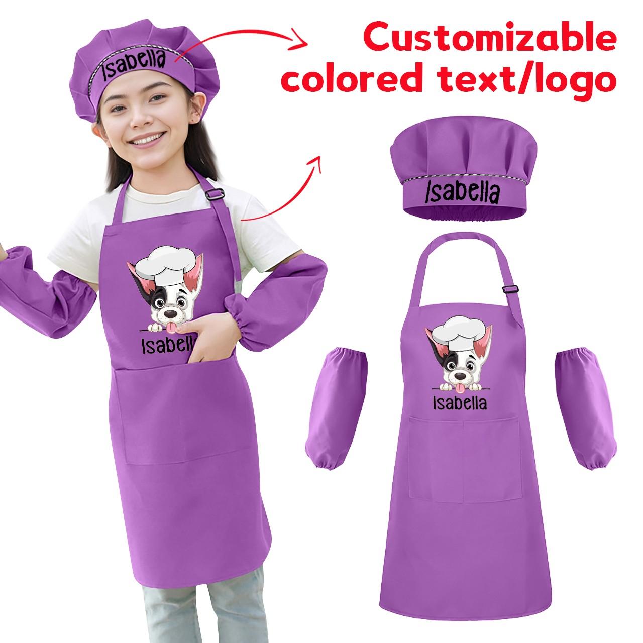 Индивидуальные фартуки, нарукавники и шапочки для подростков и детей L фиолетовый