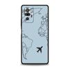 Fashion Planes World Map Travel Phone Case For Xiaomi Redmi Note 12 5G 10C 10 11 9 8 Pro Plus 9S 7 8T 9T 9A 8A 9C K50 K40 Cover