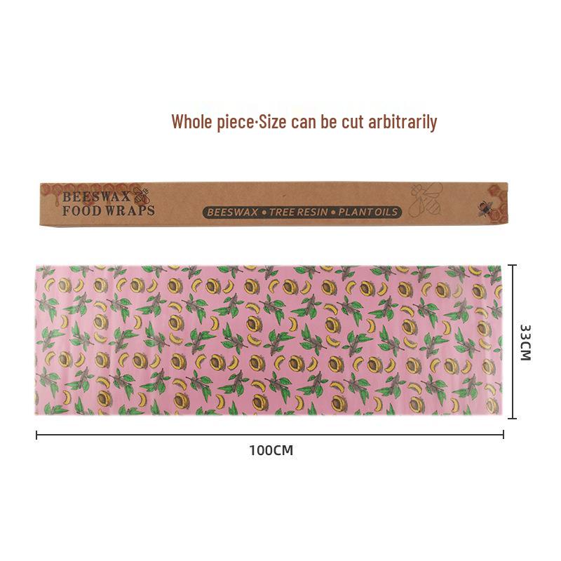 Beeswax Food-Grade Wrap for Fresh Produce Preservation – Degradable Cloth Roll