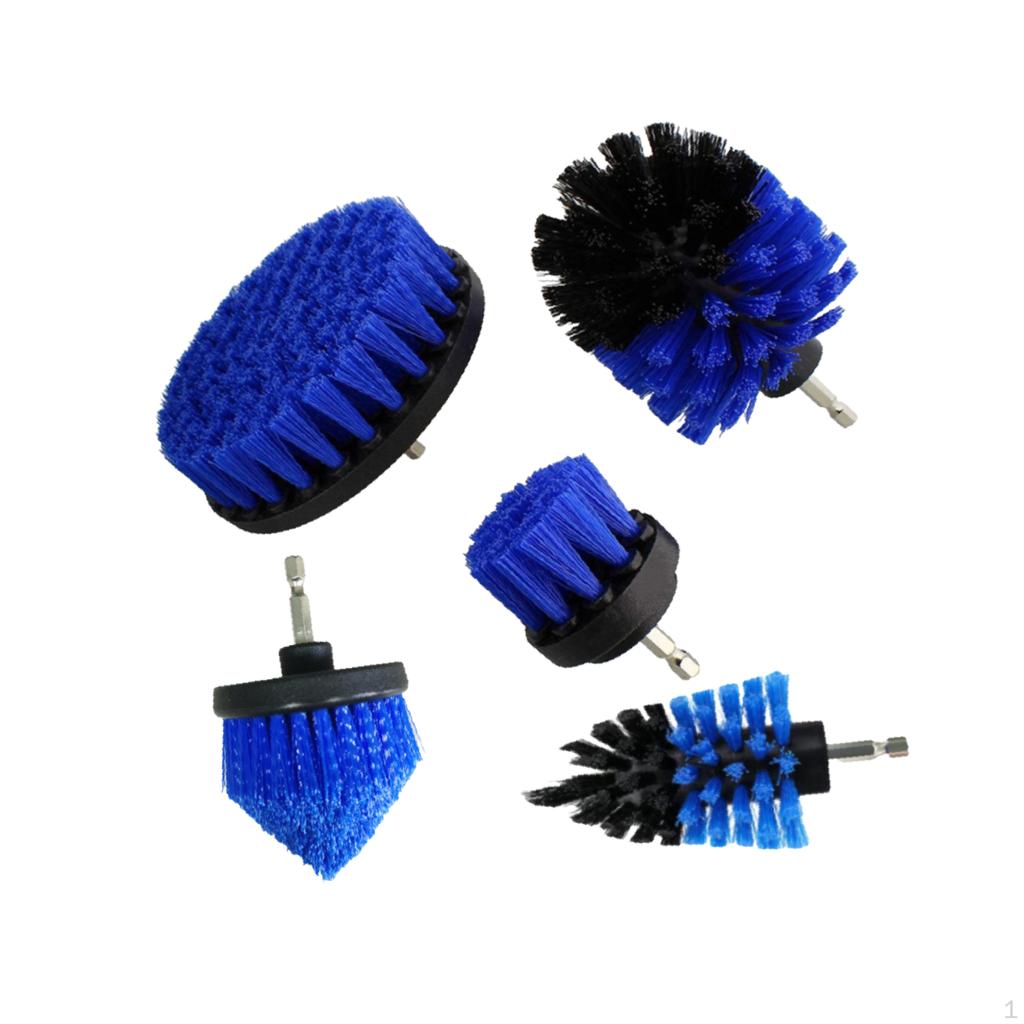 5-teiliges Bohrbürsten-Aufsatzset, Power Scrubber-Reinigungsbürsten für die Autoinnenausstattung