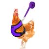 1 Pcs Fashion Chicken Duck Vest Hen Belt Pet Harness Matching Collars Bow Comfortable Leads Breathable Poultry Supplies