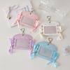 DIY Ballet Ribbon Korean Photocard Holder PU Card Cover Idol Card Display Protector  Girls Gift