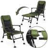 Springos 2-in-1 Folding Chair – Fishing, Camping, Lounger, 140 Kg, 5 Positions, with Footrest