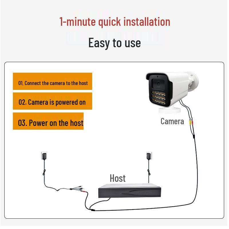 AHD KIT 4/8-Channel Surveillance Camera Set CCTV
