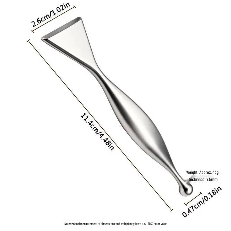 Heart-Shaped Stainless Steel Gua Sha Board for Facial Firming and Lifting Massage – Large Size, Multifunctional Fascia Tool.