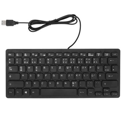 Klawiatury Komputerowe Ergonomiczny Design UltraCienka Mini Trwała Przewodowa 78 Klawiszy Klawiatura Mechaniczna do PC