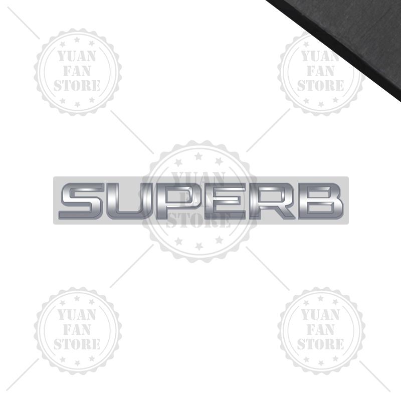 RAPL8 Bright Silver For Skoda Kodiaq Karoq Kamiq Superb Octavia Rapid 4X4 Fabia Yeti Metal Badge 3D Stickers Car Trunk Body Decal