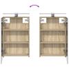 Bathroom Cabinet Set 3 Pcs 110 X 10.5 X 60.5 Cm Engineered Wood