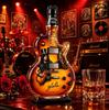 Caraffa per Whiskey Unica a Forma di Chitarra Creativa Bottiglia di Liquore in Vetro Regalo Perfetto per Fan del Rock Appassionati di Whiskey