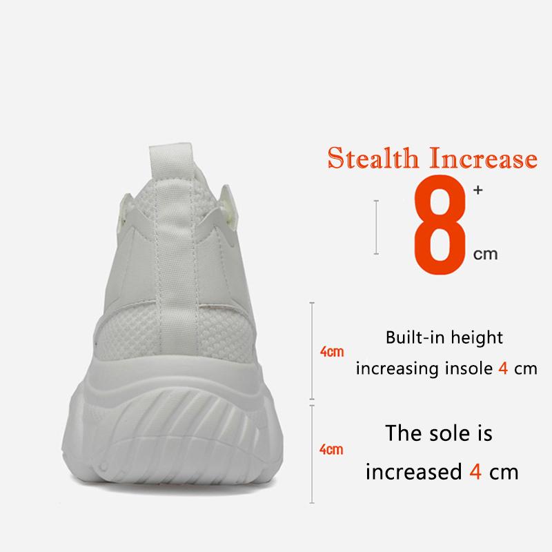 Módní 2024 Jaro Nové Zvedací Pánské Boty 6/8/10cm Vysoké Zvedací Boty Teenager Sportovní Trendy Boty Pánské Tenisky Ležérní Boty