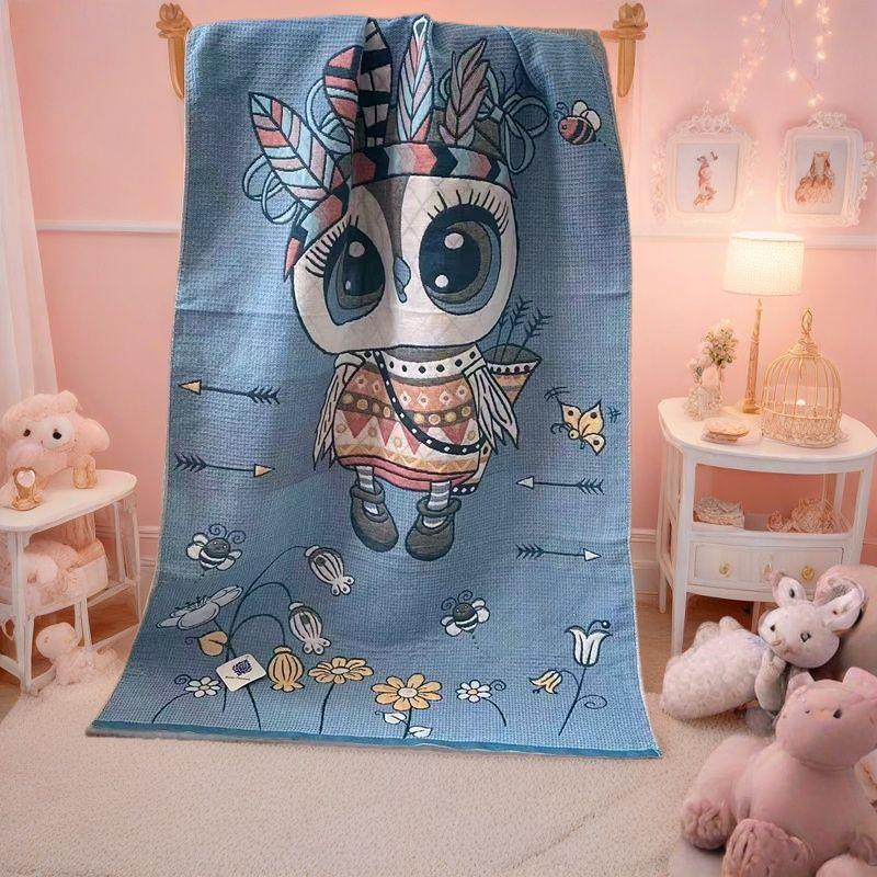 Gauze Cotton 70x140cm Bath Towel Adult Household Absorbent No Lint Bath Towel Cute Soft Cartoon Pure Cotton Sand Bath Towel