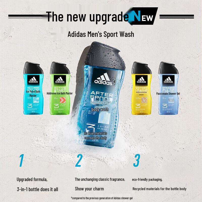 Adidas Męski Żel pod Prysznic 3 w 1 po Sporcie