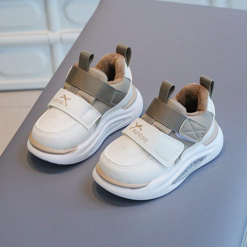 

2023 Весна/Осень Детская кожаная спортивная обувь - Нескользящие повседневные кроссовки для девочек и мальчиков Size 27, 16.5 cm