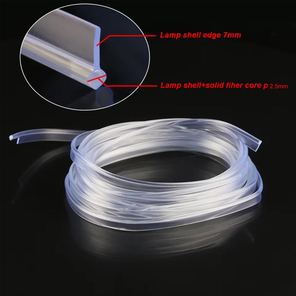 2.5/3mm Car Interior Decorative LED Fiber Optic Neon Wire Strip Light Guide Extension Accessories For Ambient Lighting Equipment