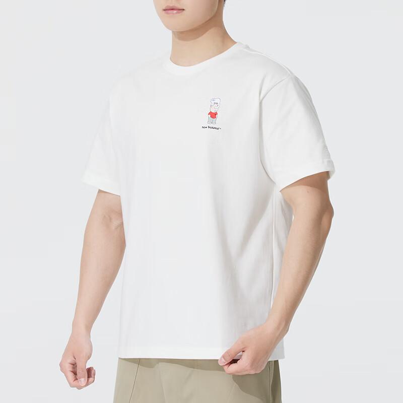 Men's T-Shirt New Balance T Shirt Unisex Sea Salt White