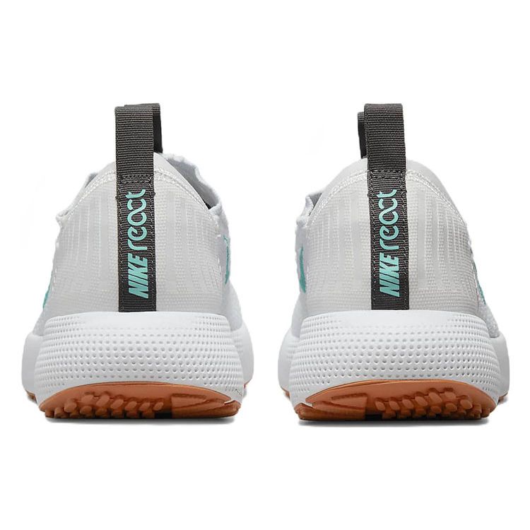 Nike React Escape Run Flyknit Platinum Tint Washed Teal Women Sneakers White DC4269-004