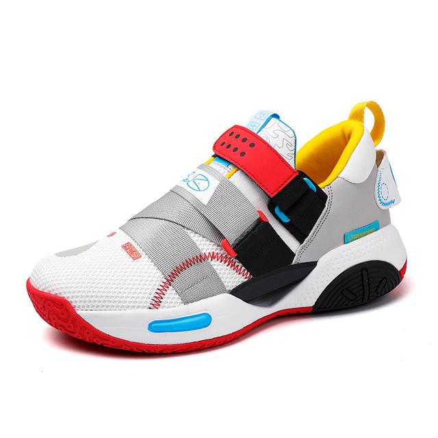 

Мужская спортивная обувь. Новая дизайнерская мужская обувь. Разноцветные модные мужские баскетбольные кроссовки. Дышащая сетка. Профессиональная спортивная обувь. Мужская баскетбольная обувь Homme. 45