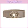 Vintage Etnische Leren Riem Voor Dames Met Dubbele Ronde Legering Gesp Voor Jurk En Jas