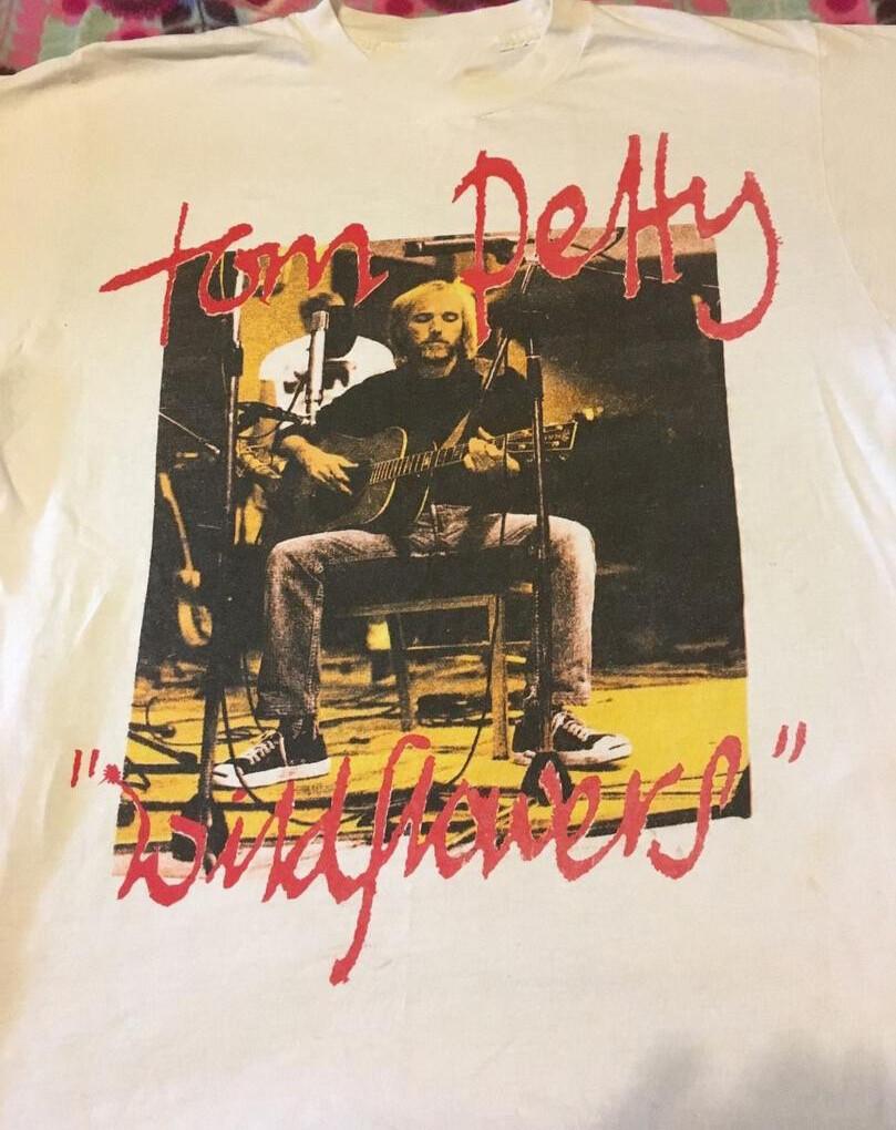 Rare TOM PETTY WILDFLOWERS CONCERT Cotton White Men S-234XL T-Shirt FA1321 XXXL