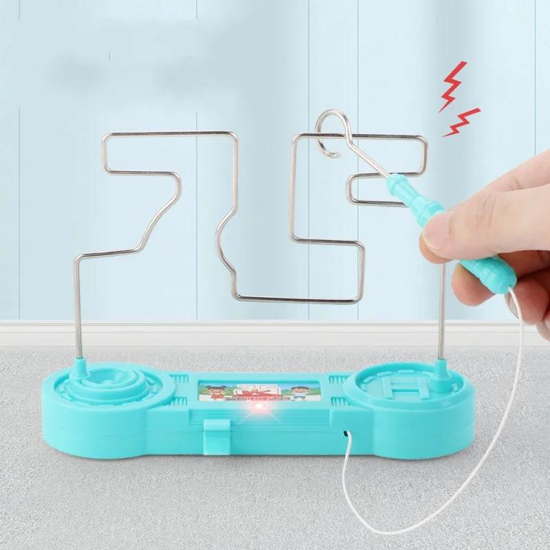 Maze Kids Collision Electric Shock Toy Party Funny Game Science Experiment Toy Education Electric Touch Maze Game For Children