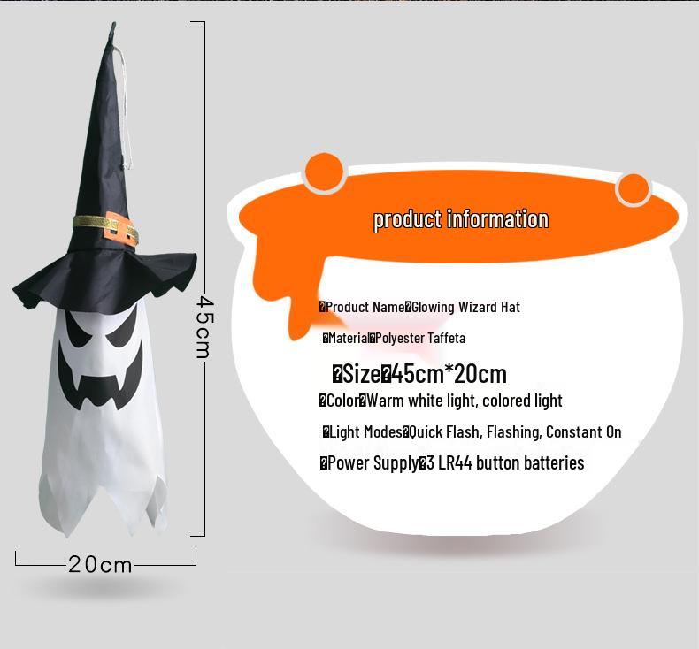 Halloween LED String Lights: Pumpkin Lanterns, Witch Hats, and Ghosts for Spooky Atmosphere