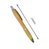 Lopenle Set of Natural Bamboo Ballpoint Pens with Black Black Ink for and Office Perfect for School Entrance and Other Gifts 8-Piece Oil-Based Ink,